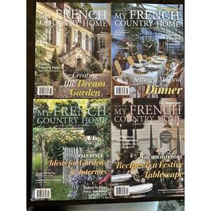 My French Country Home Magazines 4 Issues From 2022, June-Dec